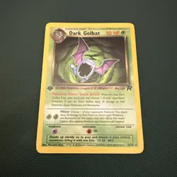 Dark Golbat 24/82 1st Edition Team - NM - Rocket Rare Non Holo Pokemon Card WOTC - Image 1