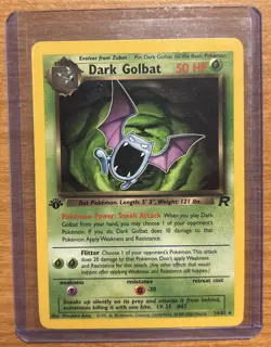 1st Edition Dark Golbat 24/82 Team Rocket Set Rare Vintage Pokemon Card - NM - Image 1