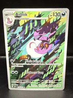 Pokemon TCG Arbok 176/162 Temporal Forces Illustration Rare - Image 2