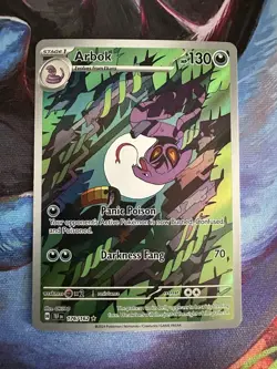 Pokemon TCG Arbok 176/162 Temporal Forces Illustration Rare - Image 1