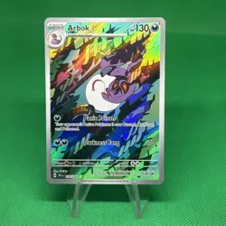 Pokemon TCG Arbok 176/162 Temporal Forces Illustration Rare - Image 1