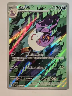 Pokemon TCG Arbok Temporal Forces 176/162 Hollo Illustration Rare - Image 2