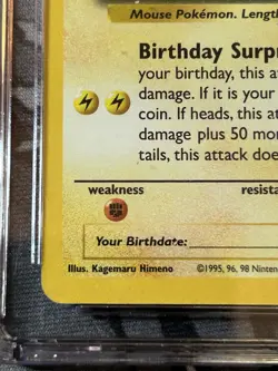 Pokemon Birthday Pikachu Holo Celebrations CGC 10 Gem Mint Black Star Promo ENG - Image 5
