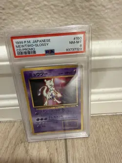 PSA 8 Mewtwo Glossy CD Promo Japanese Great Vintage Card - Image 1