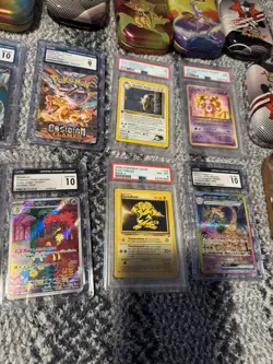 HUGE POKEMON CARD COLLECTION! 5 FULL BINDERS, 10 GRADED CARDS, ALL CARDS SLEEVED - Image 4