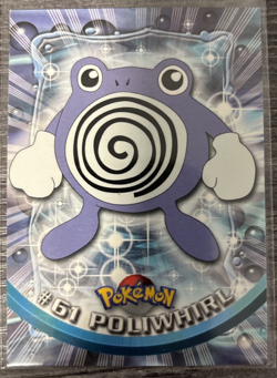 Poliwhirl #61 Topps TV Animation Edition Series 1 Pokemon Card Red Topps Logo HP - Image 1