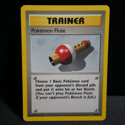 Pokemon Flute 086/102 Base Set Trainer Card - MP Condition! FREE SHIPPING! - Image 1