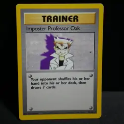 Imposter Professor Oak 073/102 Base Set Trainer Card - MP CONDITION! - Image 1