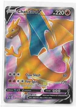 Charizard V SWSH050 Black Star Promo Sword & Shield SWSH Pokemon TCG Card NM - Image 1