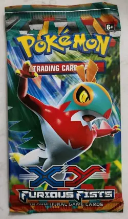 XY Furious Fists Pokemon Booster Card - Pack New Sealed! 820650118982 - Image 1