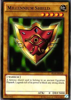 MILLENNIUM SHIELD YuGiOh YU GI OH Custom Anime Collectible Card - Image 1