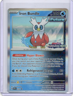 Iron Bundle SVP058 Prerelease Black Star Promo Holo Paradox Rift Pokemon Card NM - Image 1