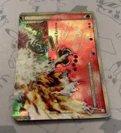 Pokemon TCG Ho-Oh Legend Bottom HeartGold SoulSilver Holo Rare Card 112/123 - Image 2