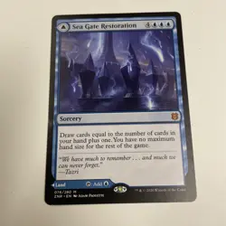 Sea Gate Restoration Zendikar Rising Mythic Rare Card Magic the Gathering #076 - Image 1