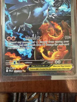 Mega Charizard X EX 125/094 Me02: Phantasmal Flames Holo Pokemon Card SIR - Image 2