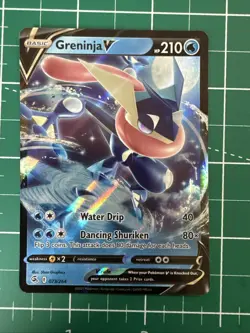 Pokemon TCG Greninja v Fusion Strike Holo Ultra Rare Card 073/264 - Image 1