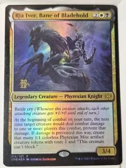 Ria Ivor, Bane of Bladehold Prerelease Promo -Phyrexia - Magic the Gathering MTG - Image 1