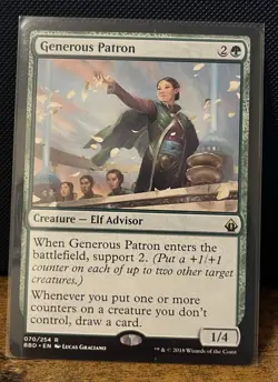 Generous Patron Battlebond BBD Rare NM MTG - Image 1