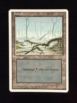 Magic MTG Italian Revised Swamp Artist Proof Near Mint - Only 50 Exist! - Image 1