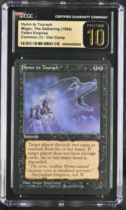 Fallen Empires Hymn to Tourach (Image A) MTG Magic the Gathering NM CGC PSA 10 - Image 1