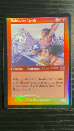 MTG Magic the Gathering Balduvian Horde Promo Foil Error NM - Free Returns! - Image 2