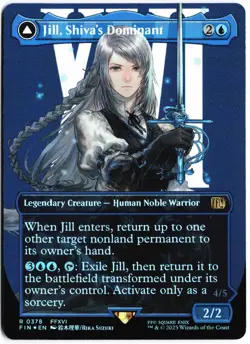 Jill, Shiva's Dominant (Borderless) R FINAL FANTASY 378 NM - Image 1