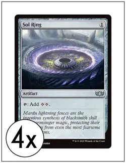 4x Sol Ring, Tarkir Dragonstorm Commander, Magic the Gathering, MTG NM - Image 1