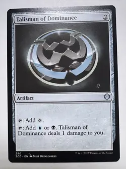 MTG - Talisman of Dominance - Starter Commander Decks (SCD) NM - Image 1