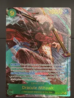Dracule Mihawk - OP14-119 (Alternate Art) OP14-119 The Azure Sea's Seven Foil - Image 1
