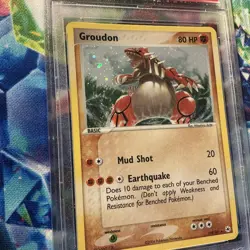 Pokemon 2004 Groudon Holo #102/101 EX Hidden Legends PSA 9 Mint Secret Rare - Image 4