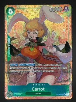 OP08-023 Carrot Two Legends One Piece Card Super Rare Foil CCG (Alt Art) - Image 2