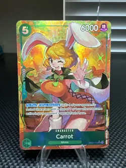 OP08-023 Carrot Two Legends One Piece Card Super Rare Foil CCG (Alt Art) - Image 1