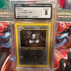 NM/MNT CGC 8 Magneton 2001 Neo Revelation 10/64 Holo SWIRL Pokemon Card - Image 1