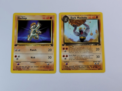 Pokemon Card 1st Edition Team Rocket Machop & Dark Machoke US - Image 1