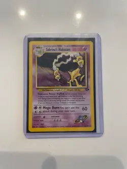 Pokemon TCG Sabrina's Alakazam Gym Challenge 16 Holo Unlimited Holo Rare - Image 1