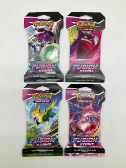 Lot of (108) Sealed Pokemon TCG Fusion Strike Sleeved Booster Packs - Image 2