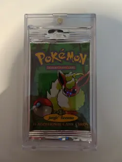 🔥Pokemon Jungle Booster Pack Flareon Long Crimp Factory Sealed 🍄 - Image 1