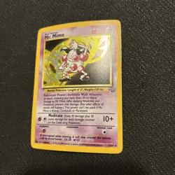 Pokemon TCG Mr. Mime Jungle 6/64 Holo Unlimited Holo Rare - Image 1