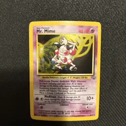 Pokemon TCG Mr. Mime Jungle 6/64 Holo Unlimited Holo Rare - Image 4