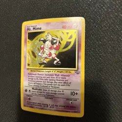 Pokemon TCG Mr. Mime Jungle 6/64 Holo Unlimited Holo Rare - Image 5