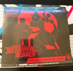 Pokemon TCG Destined Rivals ETB Elite Trainer Box SEALED (Price Tag on Bottom) - Image 1