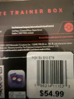Pokemon TCG Destined Rivals ETB Elite Trainer Box SEALED (Price Tag on Bottom) - Image 2