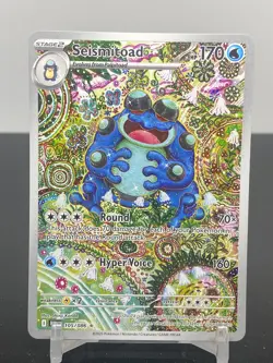 2025 Pokemon SV Black Bolt - BLK EN #105/086 Seismitoad Illustration Rare - Image 1