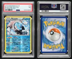 Blastoise Reverse Foil Pokemon Black & White Plasma Blast PSA 7 - Image 3
