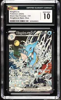 Kingdra EX 131 Promo Scarlet & Violet Black Star Promo CGC 10 Gem Mint - Image 1