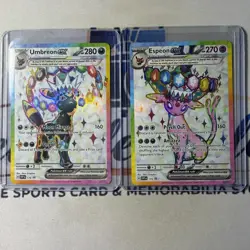 Pokemon TCG - Umbreon ex 176 & Espeon ex 175 Prismatic Evolutions Ultra Rare NM - Image 1