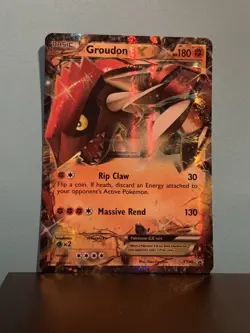 Pokemon TCG Groudon EX XY42 Ultra Rare Black Star Promo - Image 1