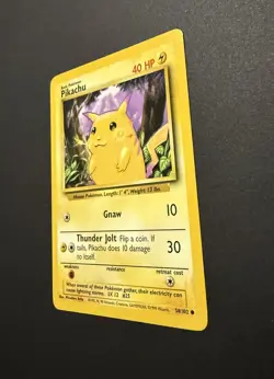 Pokemon TCG Pikachu Base 58/102 Regular Near Mint! - Image 3