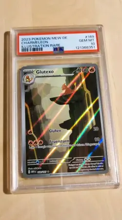Pokemon Glutexo 151 Charmeleon PSA 10 Scarlet Violet Illustration 169/165 - Image 1