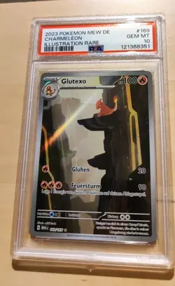 Pokemon Glutexo 151 Charmeleon PSA 10 Scarlet Violet Illustration 169/165 - Image 2